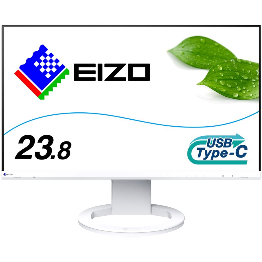 IPSpl̗p tHDΉ23.8^ChtfBXvC USB Type-C 70WdΉ FlexScan EV2480-ZWT