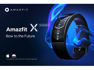 日本正規品 Amazfit X 曲面スクリーンスマートウォッチ ブラック