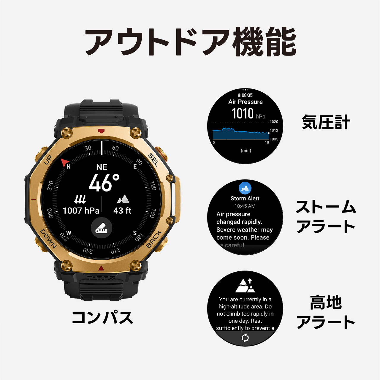 amazfit アマズフィット 【3/10まで特別価格】T-Rex 3 Pro 44mm