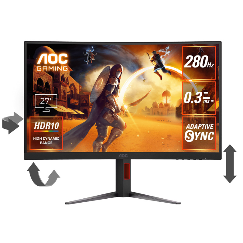 ����VA�p�l���̗p �t��HD�Ή�27�^���C�h�t���f�B�X�v���C �Q�[�~���O �Ȗ� 280Hz C27G4Z/11