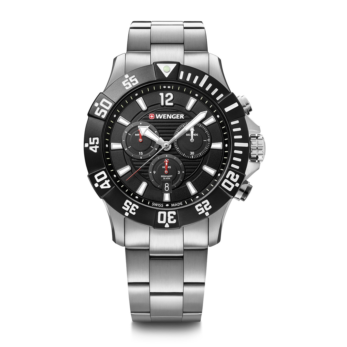 WENGER ウェンガー &starf;&starf;&starf;SC SS bracelet BK #01.0643.117