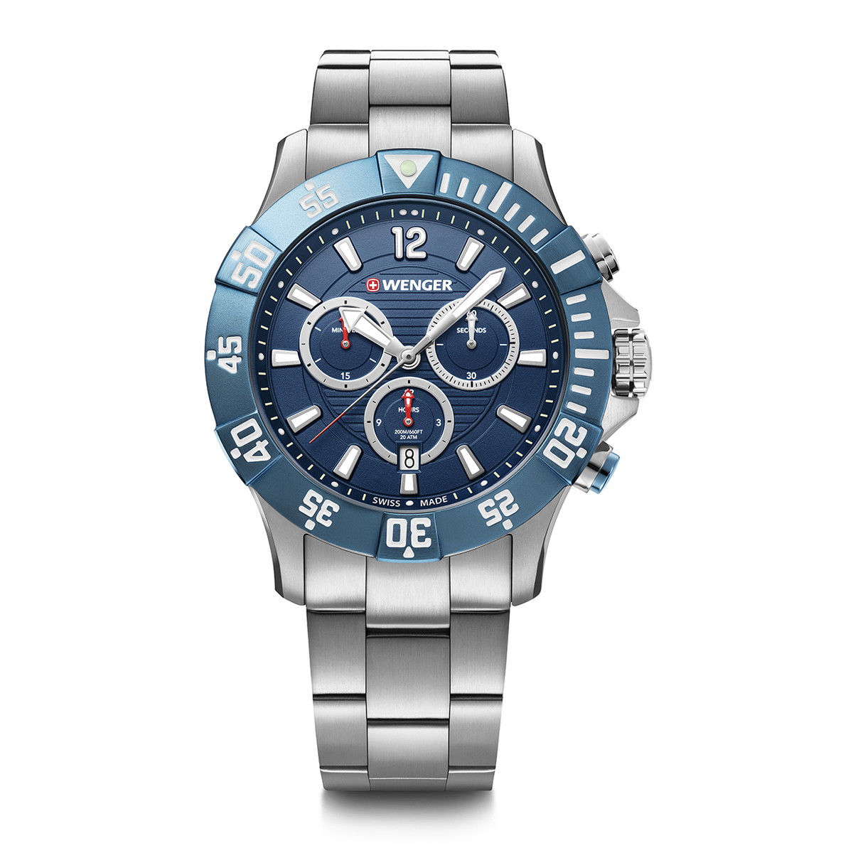 WENGER ウェンガー &starf;&starf;&starf;SC SS bracelet BL #01.0643.119