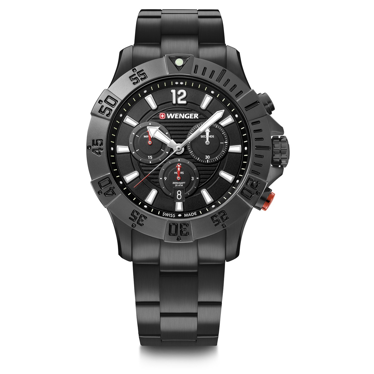 WENGER ウェンガー &starf;&starf;&starf;SC PVD Bracelet BK #01.0643.121