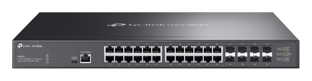 TP-Link Omada 32-Port 10GE Switch【新品未使用】 TP-Link ティーピーリンク SX3832(UN) Omada 10GBASE-Tポートx24 L2+