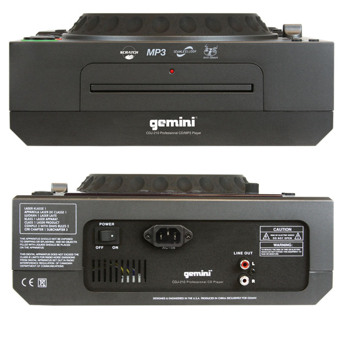 Gemini - CDJ-600E PLATINE CD SINGLE Gemini - CDJ-600E