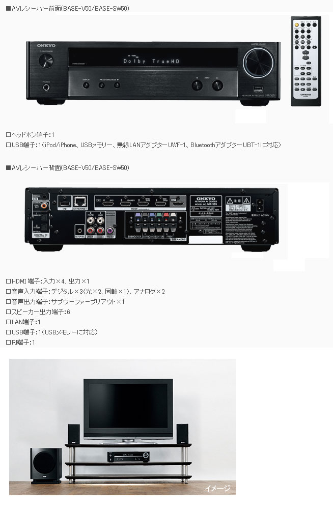 送料無料人気SALEONKYO BASE-V50(B)2.1chシネマパッケージ スピーカー・ウーファー