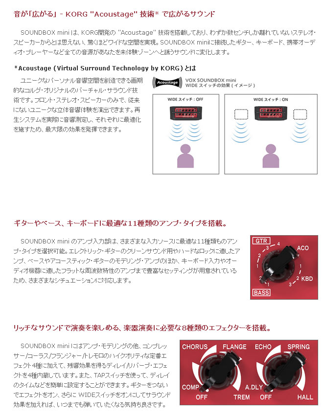 SOUNDBOX mini /サウンドボックス ミニ【SOUNDBOX-M】 多目的アンプ