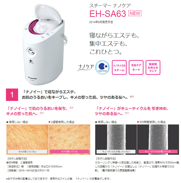 EH-SA63-P スチーマー ナノケア (ピンク調) 【 ムラウチドットコム 】