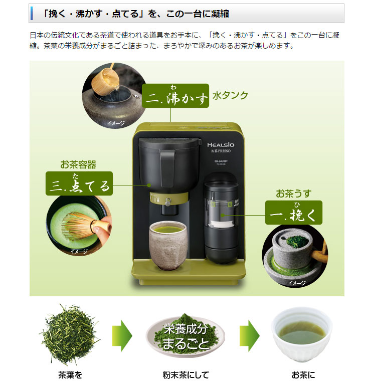 新品☆シャープ ヘルシオ(HEALSIO) お茶プレッソ レッド TE 新品☆シャープ ヘルシオ(HEALSIO) お茶プレッソ レッド TE