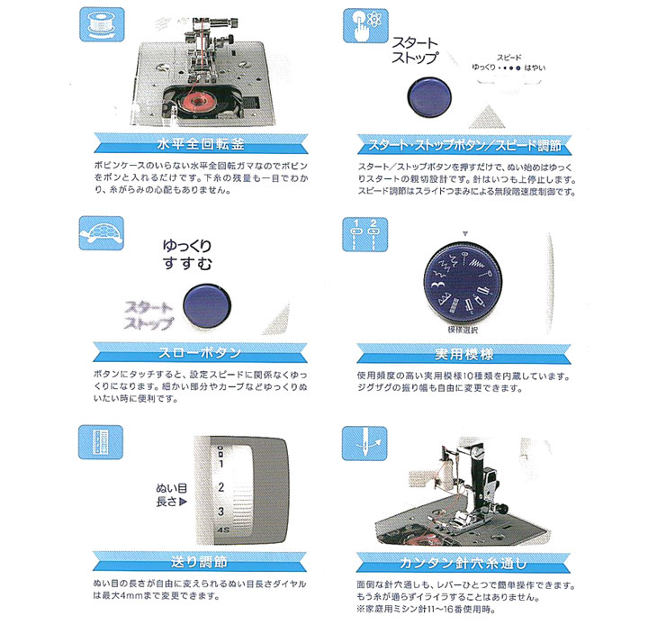 SI-16A コンパクト電子ミシン 【 ムラウチドットコム 】