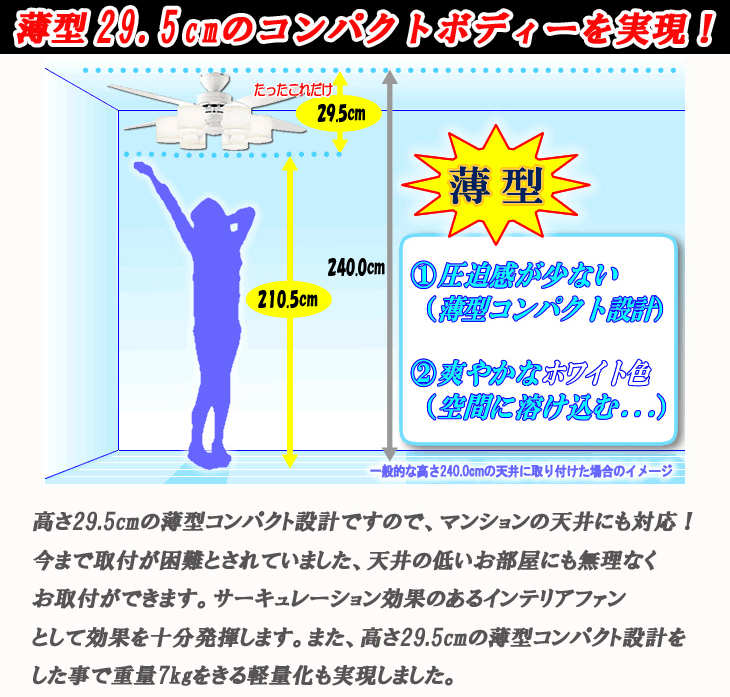 薄型シーリングファンライト AS-564 (ダークブラウン×ホワイトウッド