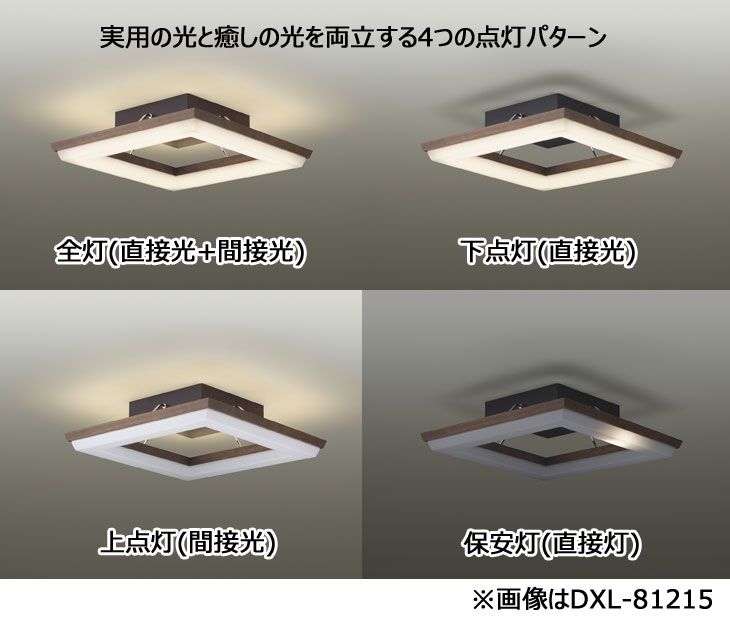 DAIKO/大光電機 【大型商品】DXL-81213 間接LEDシーリングライト(黒 