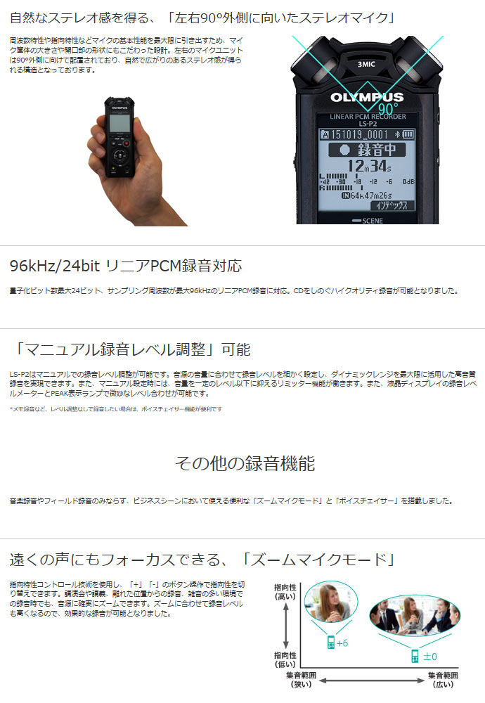 在庫処分特価】LS-P2 RED レッド (LSP2)ICレコーダー 【Voice Trek