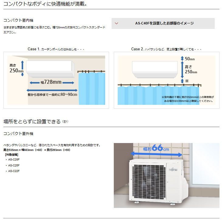 AS-C28F（W） インバーター冷暖房エアコン Cシリーズ 【 ムラウチドットコム 】