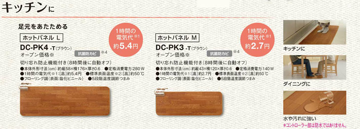 DC-PK3-T(ブラウン) ホットパネルM 【 ムラウチドットコム 】