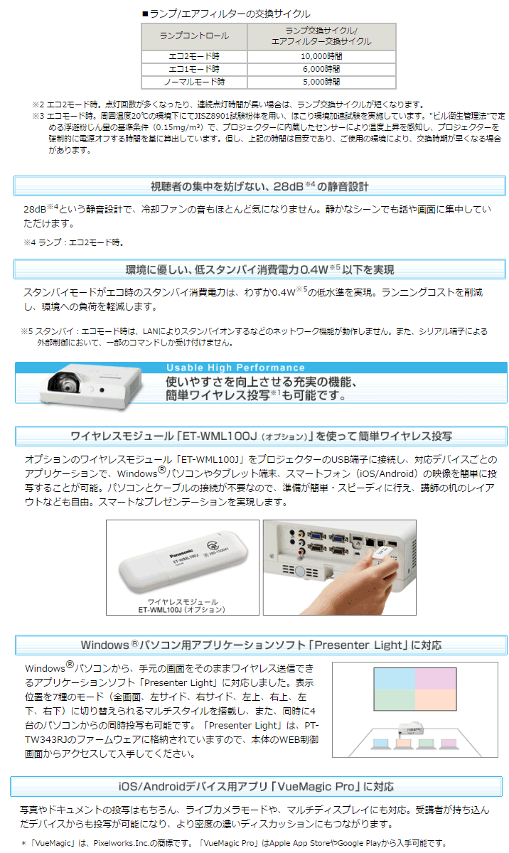 液晶プロジェクター PT-TW343RJ 【 ムラウチドットコム 】 液晶プロジェクター PT-TW343RJ 【 ムラウチドットコム 】