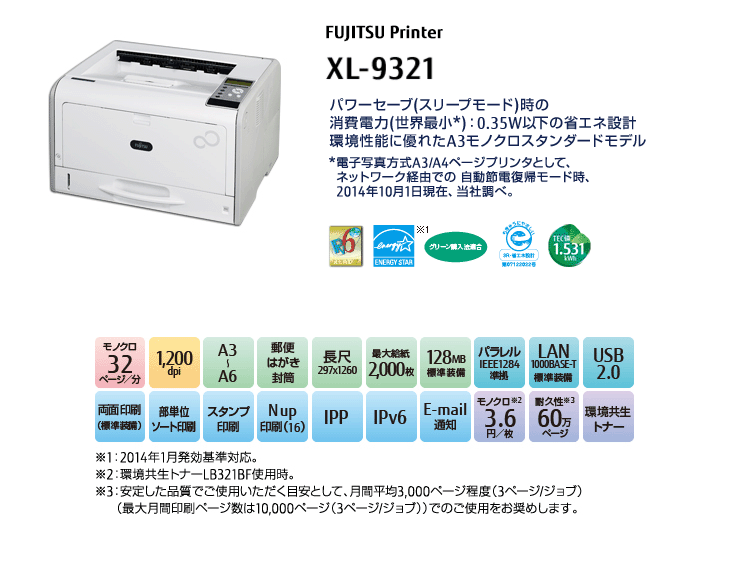 少々訳有 カウンター49453枚/ 富士通 A3対応 モノクロレーザー