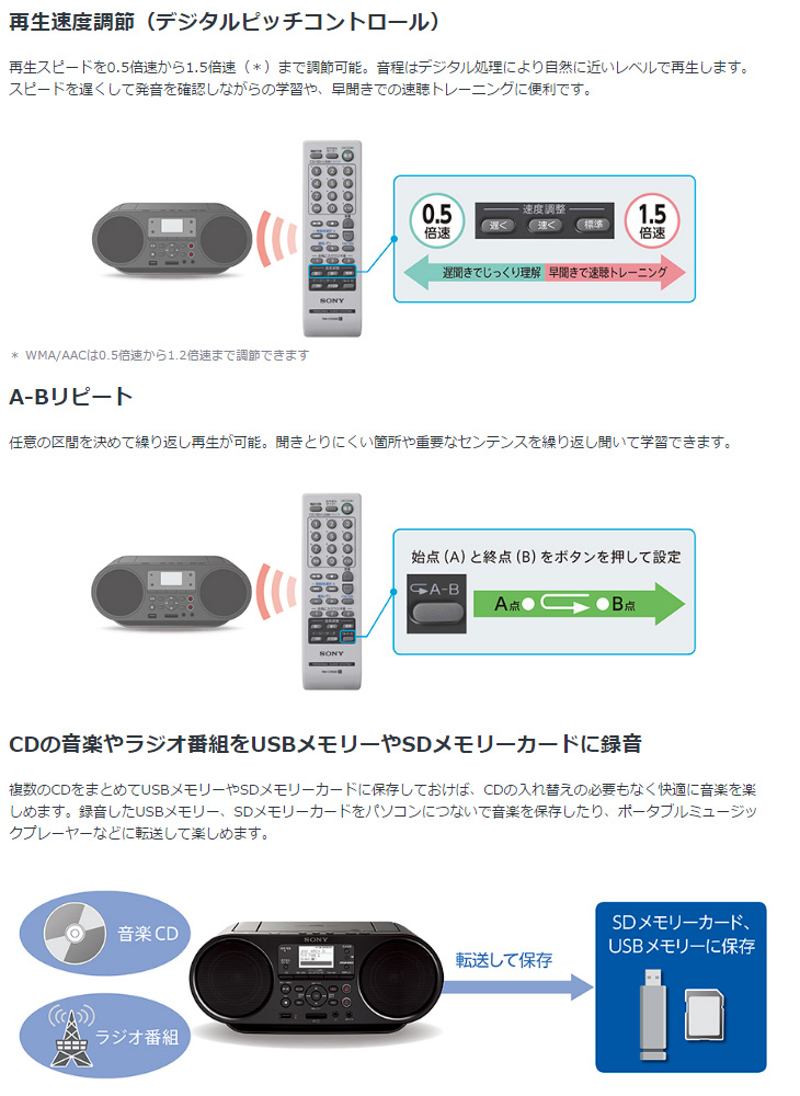 ZS-RS81BT CDラジオ 【ZS-RS80BTの後継モデル】 【 ムラウチドットコム 】