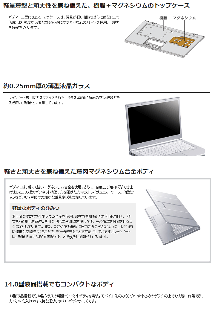 14.0型ノートPC Let's note LX5(HDD320GB/Windows 7 Professional) CF-LX5PDH5S 【  ムラウチドットコム 】