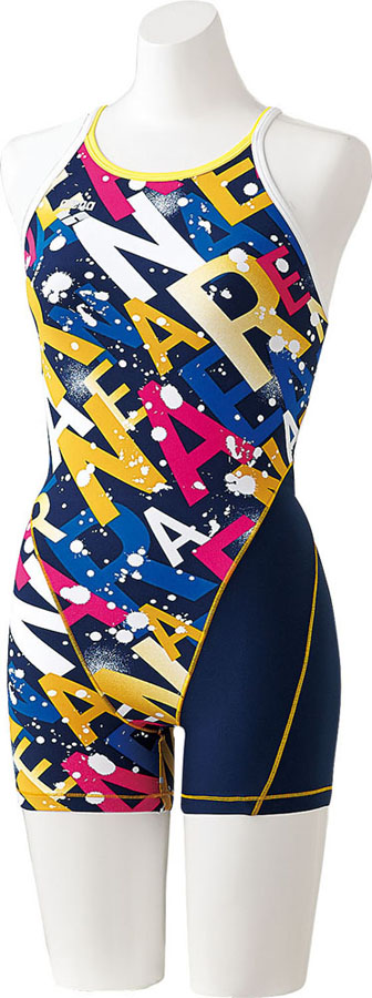 ARENA（アリーナ） TOUGH SUIT タフ‐ミドルスパッツS／S／ネイビー×D