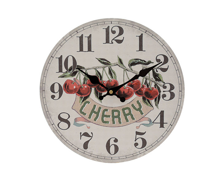 OLLCWACH 壁掛け時計 オールドルック ウォール クロック アメリカ雑貨 (チェリー) 【 ムラウチドットコム 】
