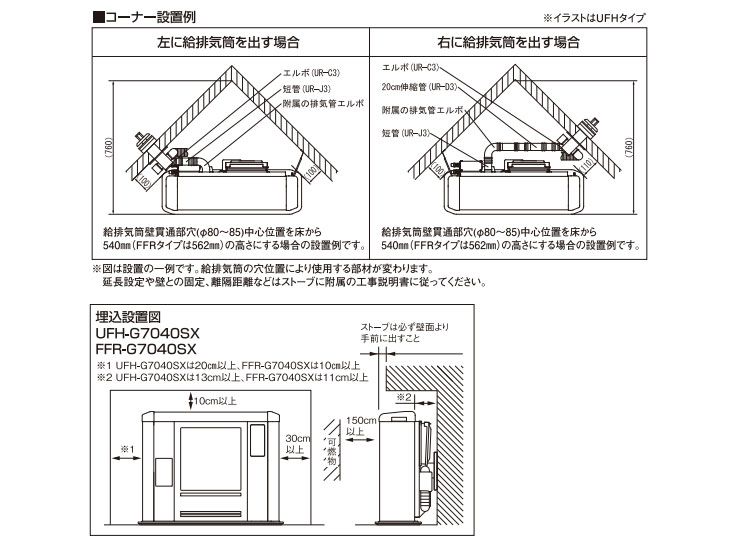♪SUNPOT/サンポット FFストーブ ゼータスイング FFR-561SX 2009年 