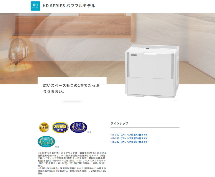 ダイニチ HD242 ハイブリッド加湿器 67畳 12ℓ 総合福袋 - 加湿器