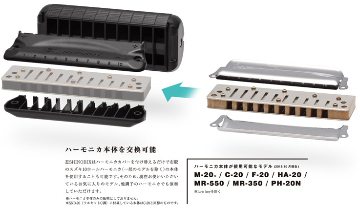 SNB-20CVS 忍SHINOBIX ユーザーズセット【サイレンサー付きハーモニカ