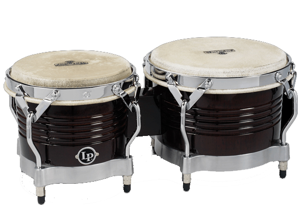 M201 LP Matador Wood Bongos, Dark Brown Chrome マタドールボンゴ