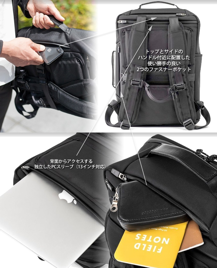 日本製 URBAN COMMUTER コーデュラナイロン 2WAYバックパック brf-UC05