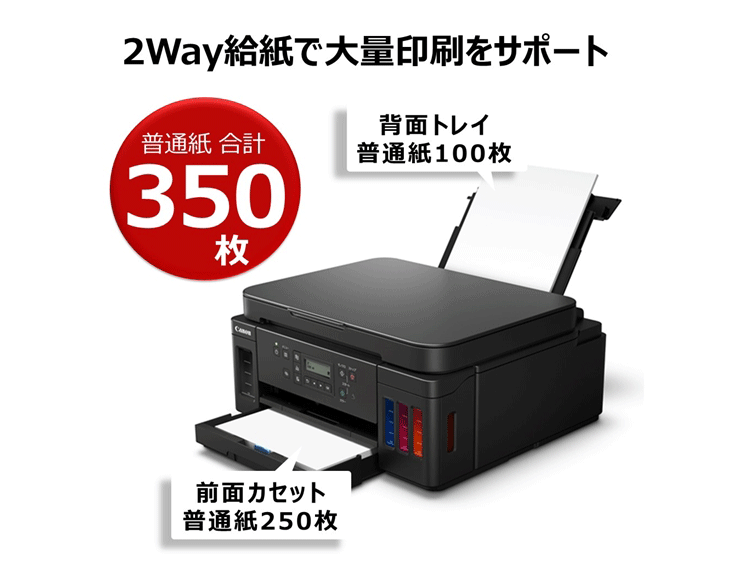 特大容量タンク搭載A4インクジェット複合機 ギガタンク G6030 ホワイト