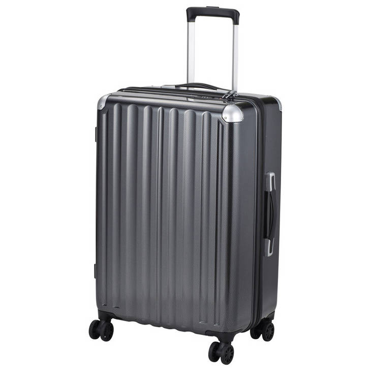 スーツケース 66リットル カーボンブラック ALI-6008-24 CBK - 旅行用品