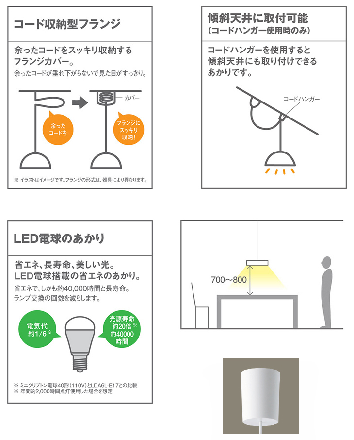 LGB15344 吊下型LED（電球色） ダイニング用ペンダント ガラスセード