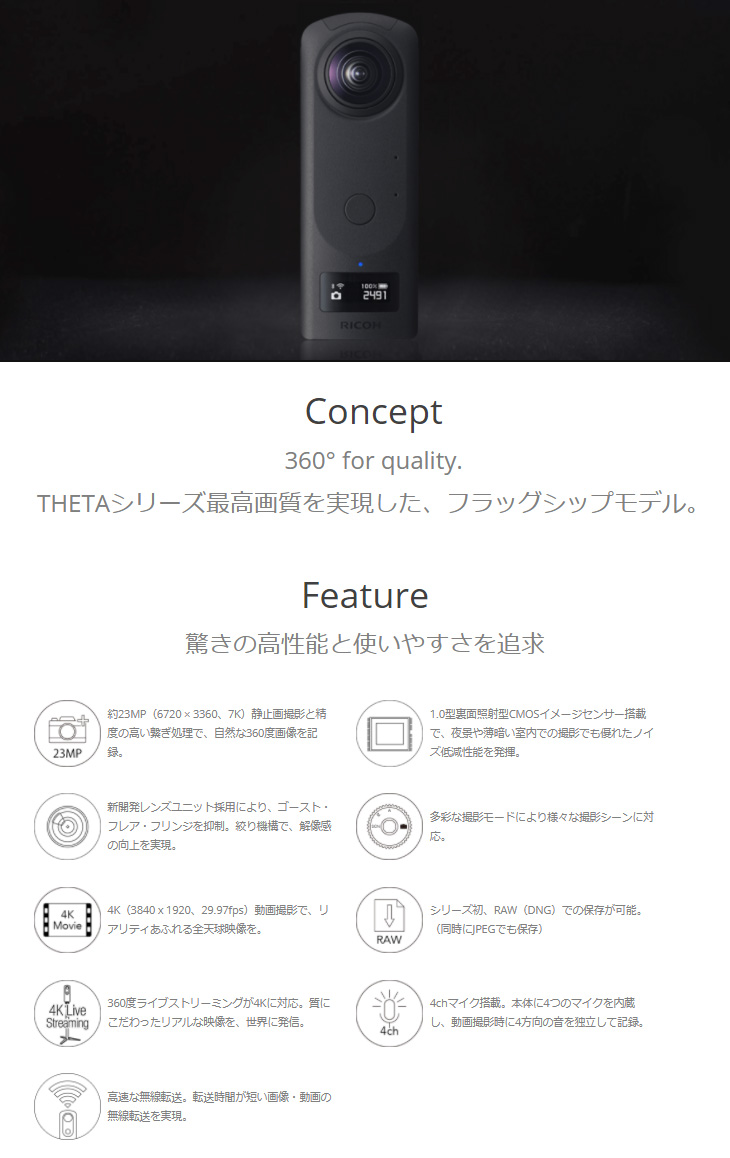RICOH THETA Z1 51GB ブラック 全天球カメラ＋TL-2 レンズキャップ＋TS