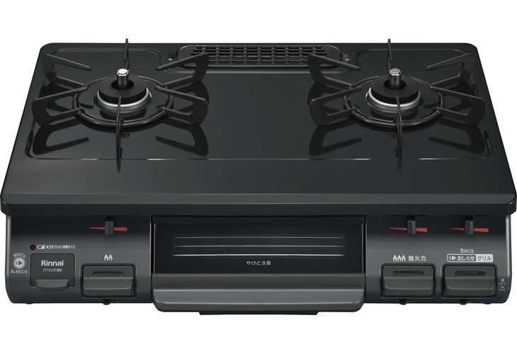 Rinnai/リンナイ RTE670BKR/LP グリル付ガステーブル 片面焼グリル 右 