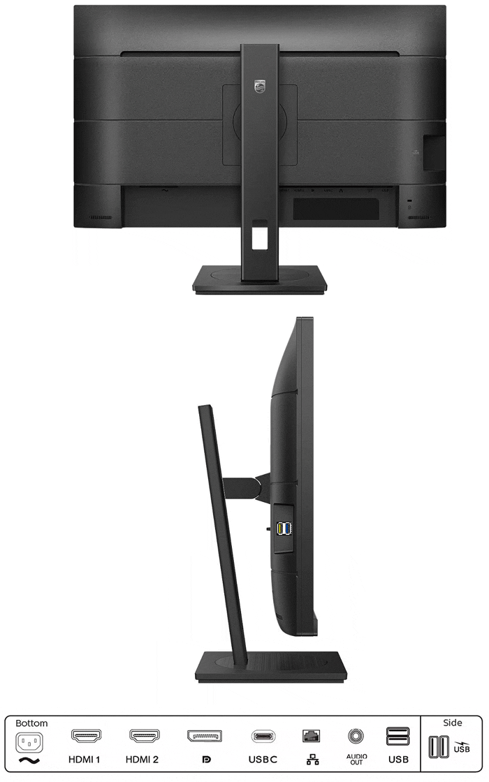 PHILIPS フィリップス IPS 4K対応27型ワイド液晶ディスプレイ 5年保証
