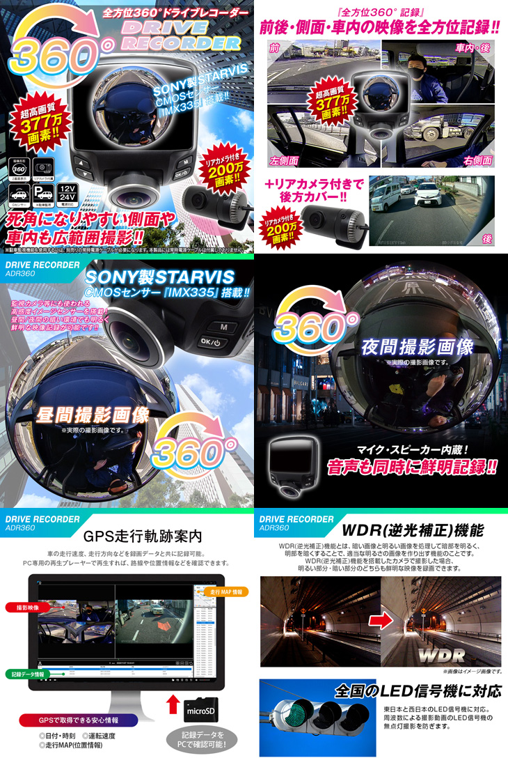 前後録画ドライブレコーダー未使用 ドライブレコーダー バイク用 ドラレコ タイヤ空気圧つき 前後カメラ