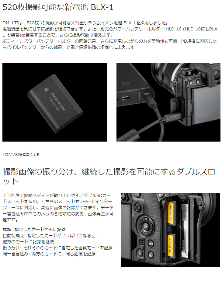 OM-1 ボディー＋充電池充電器セットSBCX-1＋DE-C33L-20000BK＋CLPDGR