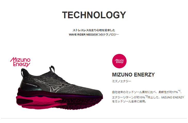 ミズノ mizuno 【Men】WAVE RIDER NEO 2 ウェーブライダーネオ2