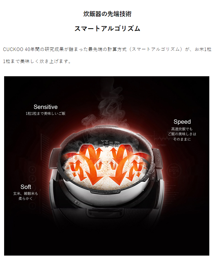 CRP-JHT0605FS 玄米発芽炊飯器 ツインプレッシャーIH 6合炊き CRP-JHT0605FS 玄米発芽炊飯器 ツインプレッシャーIH 6合炊き