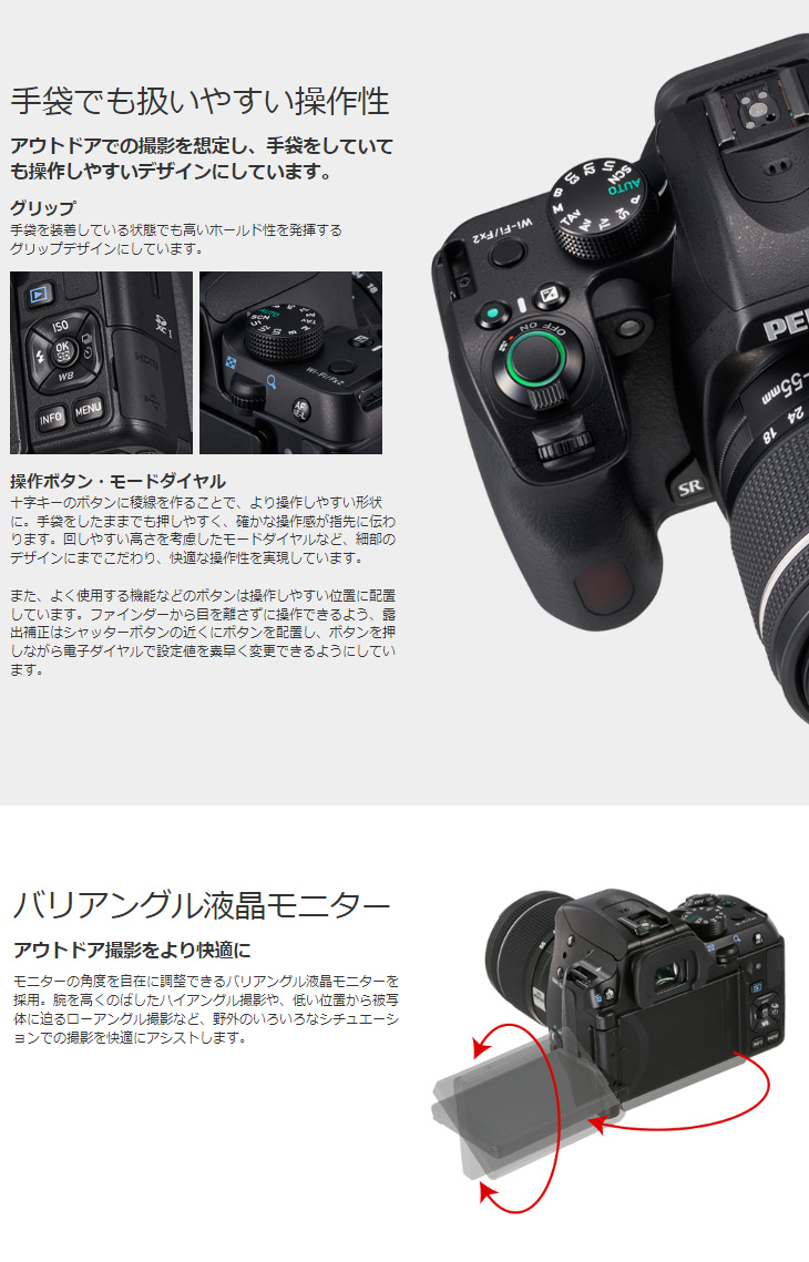 PENTAX ペンタックス 【梱包B級品】PENTAX KF ボディキット ブラック