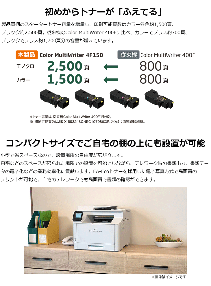 在庫限り FAX機能搭載 A4カラープリンタ複合機 Color MultiWriter