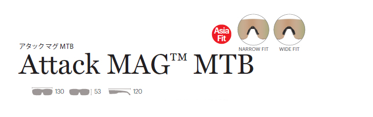 サングラス Attack MAG MTB Asia Fit Matte Stone(CP-Green Mirror&CP
