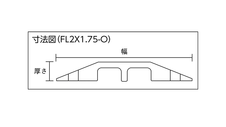 代引不可】ファーストレーン ケーブルプロテクター 軽量型 電線2本