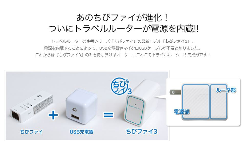 11n/g/b対応 150Mbps コンセント直挿型トラベル無線LANルータ ちび