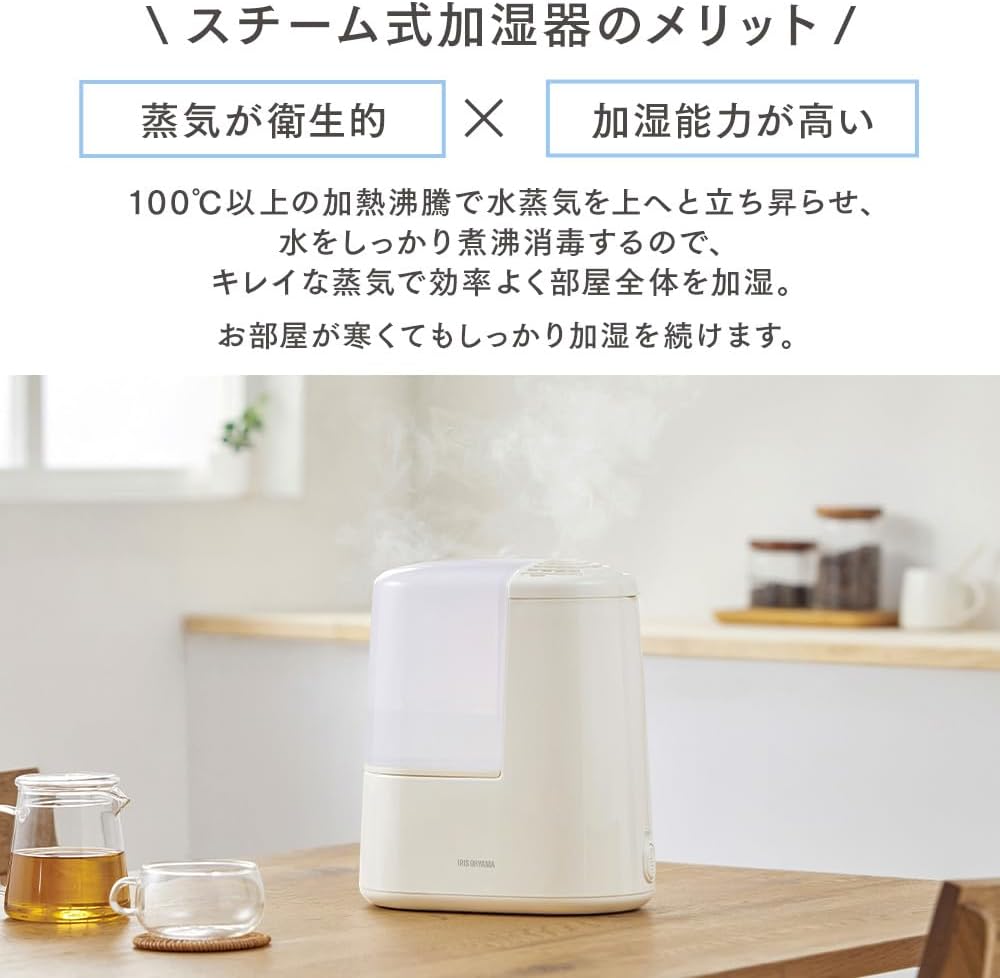 IRIS OHYAMA アイリスオーヤマ 【在庫限り】AHM-H26B-H スチーム