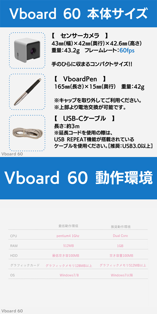 バーチャル電子黒板 VBOARD-60 VB002 【 ムラウチドットコム 】