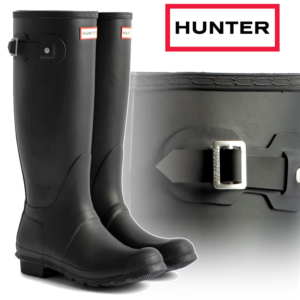 ハンター HUNTER オリジナル トール レインブーツ ブラック 黒
